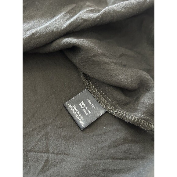 Line & Dot Womens Shirt Small Silk Edgy Statement Embellished Studded Epaulette - Picture 10 of 10